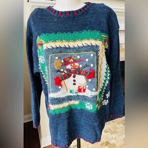 Stitches In Time Vintage 1X holiday sweater